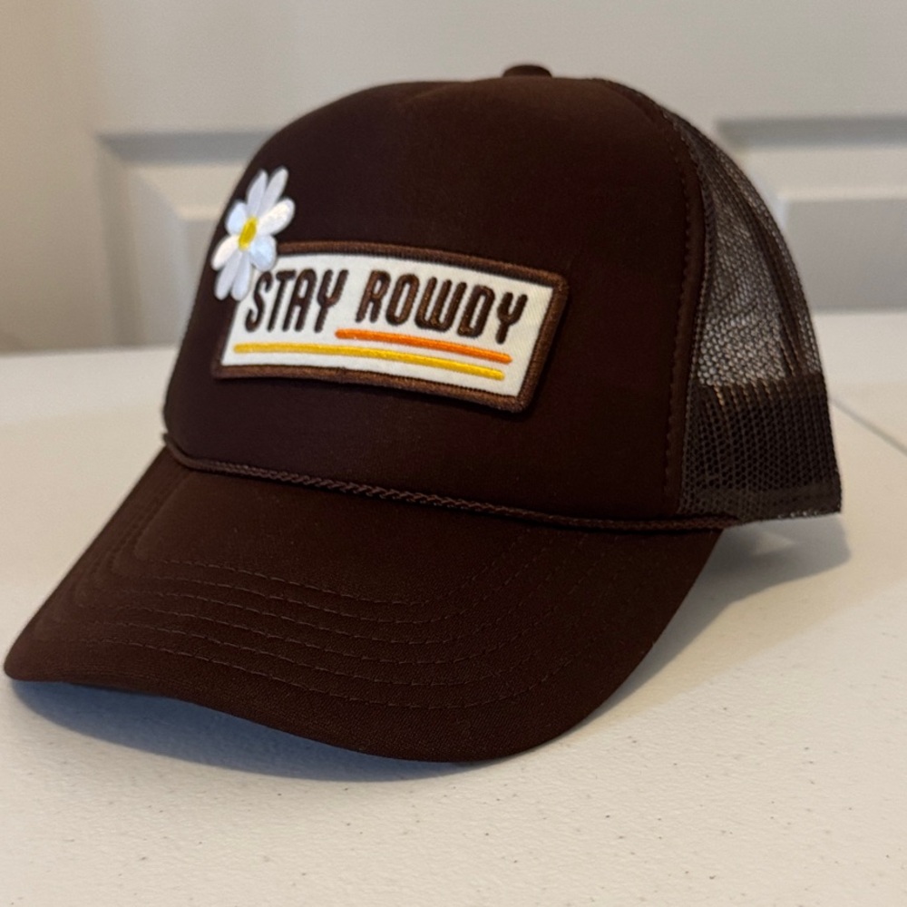 Stay Rowdy Brown Mesh Cap by OTTO